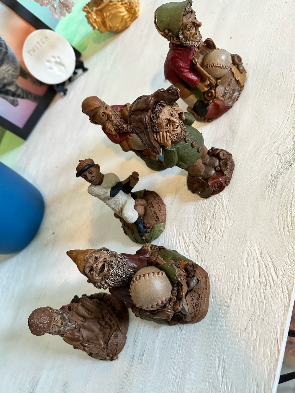 Tom Clark Cairn Studio New York Yankees Baseball Gnome Figurine Lot